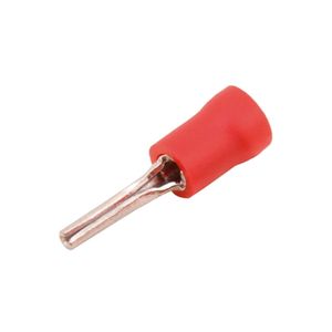 Terminal Isolado Pino Vermelho 10mm Com 5 unidades Easy