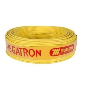 Cabo Flex 750v 2,5mm Amarelo 1mt Megatron