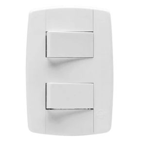 Conjunto 2 Interruptores Simples 10A 250V Ilumi Lev