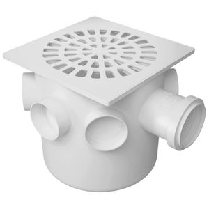 Caixa Sifonada Quadrada 150x150x50 Branca Fortlev