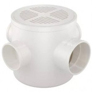 Caixa Sifonada Redonda 150x150x50 Branca Fortlev