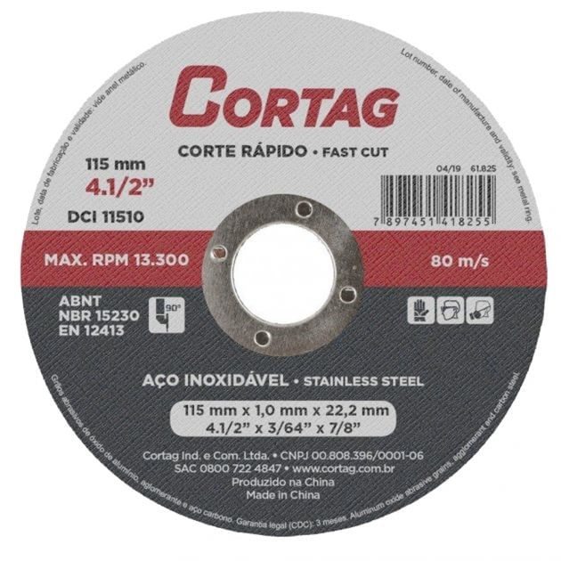 Disco-de-Corte-Inox-115x1-0x22-22mm-Cortag