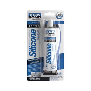 Adesivo Silicone Acético Branco Blister 50G Tek Bond