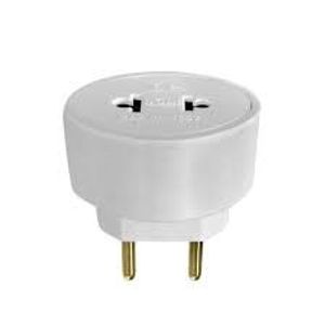 Plugue Adaptador 2P 10A Universal Branco Ilumi