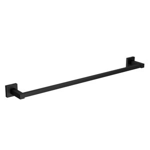 Porta Toalha Barra 2040 Quadratta Black Matte Deca