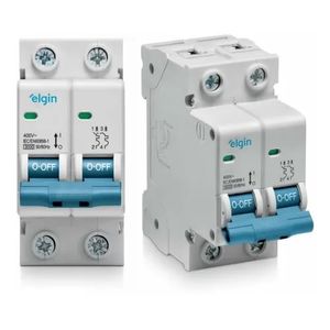 Mini Disjuntor 2 Polos 25A Elgin