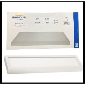 Painel LED de Sobrepor Retangular de 30w Bivolt 6500k Blumenau