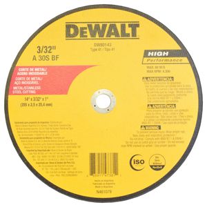 Disco de Corte Metal 355x2,5x25,40mm A36-BF Dewalt