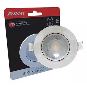 Spot Led Redondo 5w Authentic Branca 6500K Avant