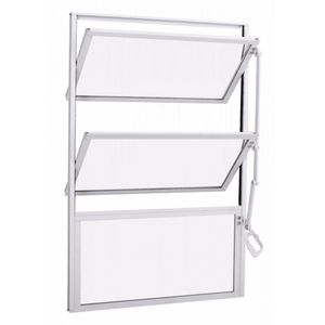 Basculante Home Branco Liso 3 Folhas 0,40mCmX0,60Cm Quality
