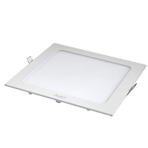 Led Painel Aluminio Embutir Quadrado 22X22 Ne 4000K 8W Bivolt Avant