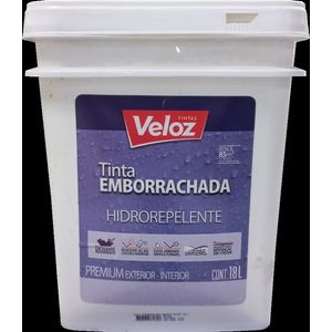 Tinta Emborrachada Cinza de Prata 18L Veloz