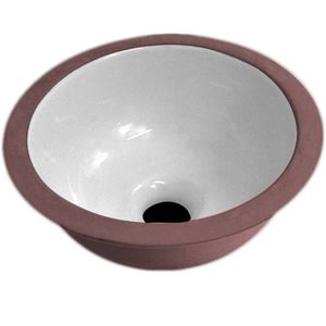 Cuba de Embutir Redonda M01 360mm Branco Luzarte
