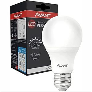 Lâmpada Led Tipo Pêra 15W 6500K 1350Lumens Bivolt Avant