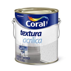 Textura Acrílica Branco 6kg 3,6 Litros Coral