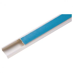 Canaleta 20x10x2000mm Branco Com Fita Dupla Face e Divisória Tramontina