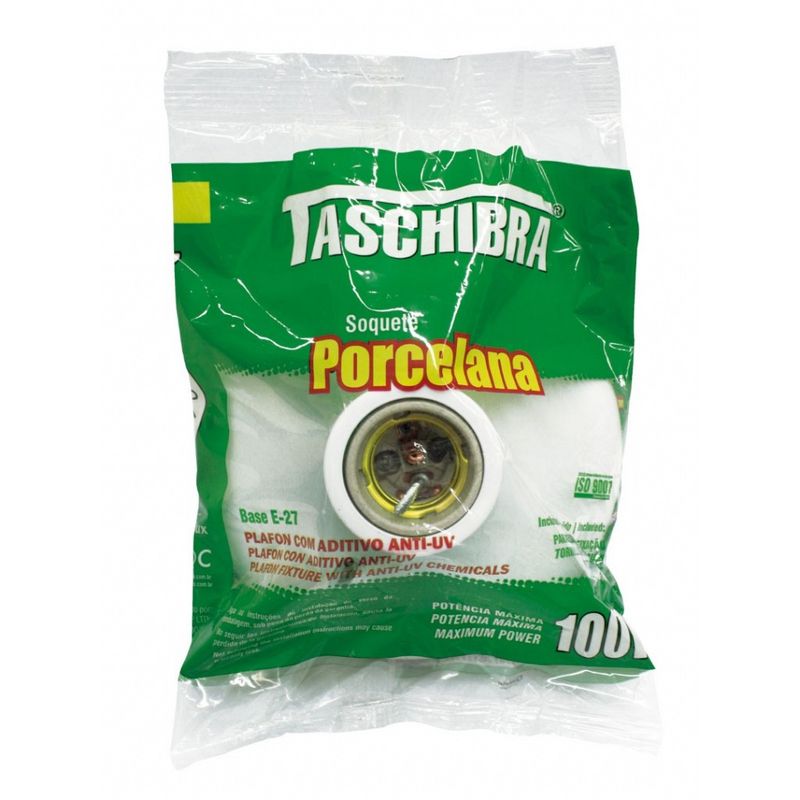 Plafon-Porcelana-Preto-E27-100w-Taschibra