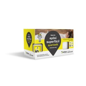 Rejunte Epóxi Superfácil Cinza Ártico 1kg Quartzolit