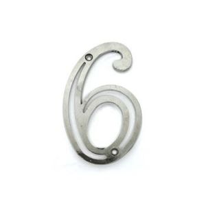 Número 6 Zamak Niquelado Silvana