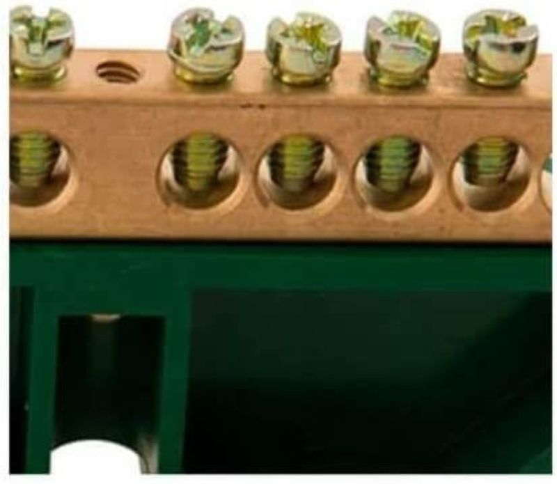 Barramento-Terra-Din-10-Ligacoes-Tramontina-Com-Suporte-Verde-Tramontina
