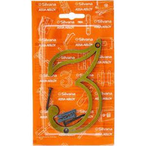 Número 3 Zamak Oxidado Silvana