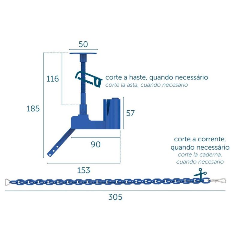 Acionador-Superior-para-Mecanismo-Com-Saida-Blukit