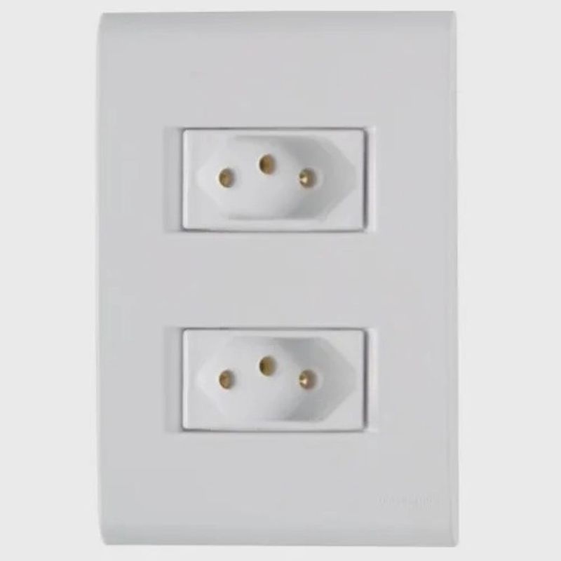 Conjunto-de-Tomada-Dupla-de-20A-4x2-Branco-Tramontina