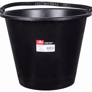 Balde de PVC para Construção Preto 12 Litros Worker