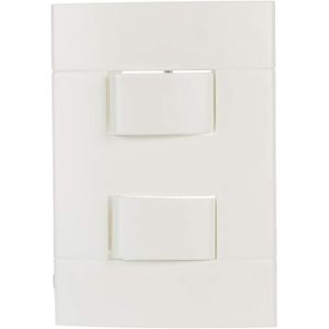 2 Interruptores Simples 10A 250V Branco Lunare Schneider