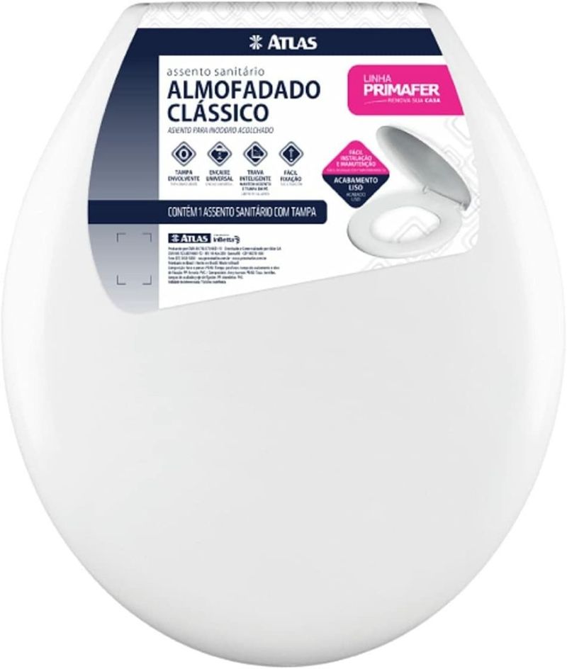 Assento-Almofadado-Classico-Branco-Primafer