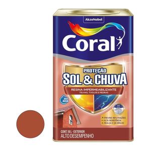 Resina Acrílica Impermeável Sec Telha Ceramica 18 Litros Coral