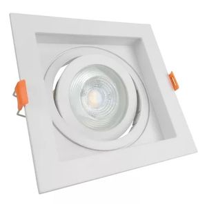 Spot Led Embutido Quadrado Conecta Recuado Par20 Branco Taschibra