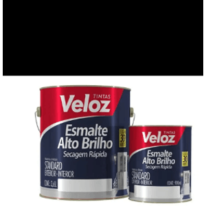 Esmalte Alto Brilho Preto 3,0l Veloz