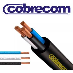 Cabo Eletrico Flexivel PP 33X4.0mm Preto 1 Metro Cobrecom