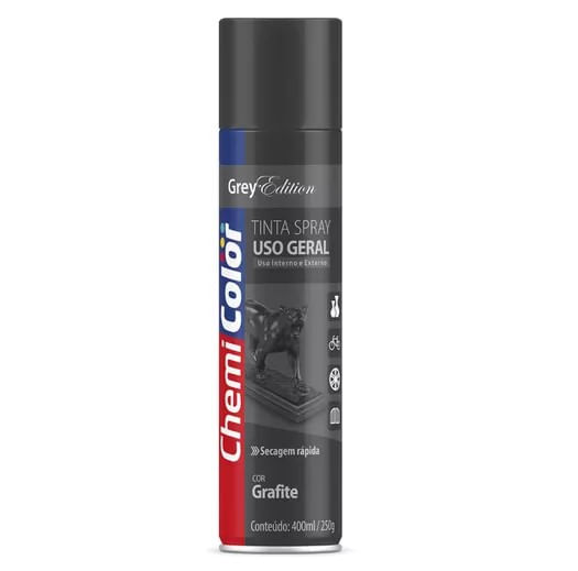 Tinta-Spray-Metalica-400ml-Grafite-Chemicolor