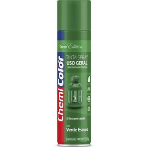 Tinta Spray Uso Geral 400ml Verde Escuro Chemicolor