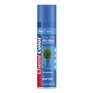 Tinta Spray Uso Geral 400ml Azul claro Chemicolor