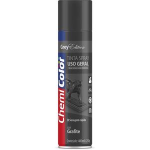 Tinta Spray Uso Geral 400ml Grafite Chemicolor