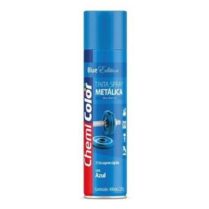 Tinta Spray Metálica Azul 400ml Chemicolor