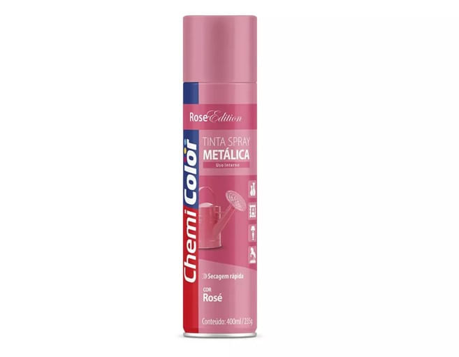 Tinta-Spray-Metalica-Rose-400ml-Chemicolor
