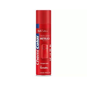 Tinta Spray Metálica Vermelho 400ml Chemicolor