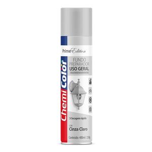 Tinta Spray Uso Geral Fundo Cinza 400ml Chemicolor