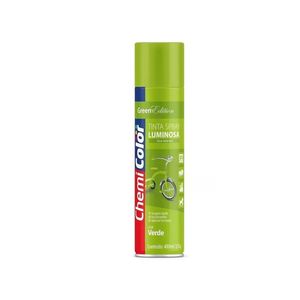 Tinta Spray Luminosa Verde 400ml Chemicolor