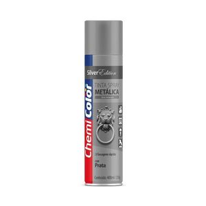Tinta Spray Metálica Prata 400ml Chemicolor