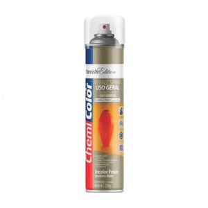 Tinta Spray Uso Geral Verniz Fosco 400ml Chemicolor
