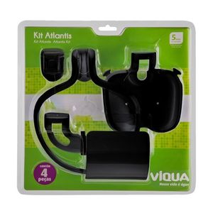 Kit de Acessórios 4 Peças Atlantis Preto Viqua
