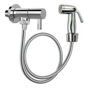 Kit Ducha Higiênica Cromada Metal 1/4 Volta Forusi