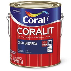 Secagem Rápida Coralit Acetinado Branco 3,0 Litros Coral