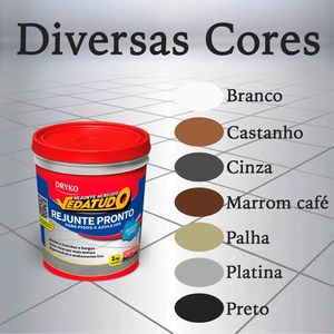 Rejunte Acrílico Vedatudo Preto 1Kg Dryko