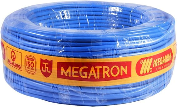 Cabo-Flexivel-10-0mm-Azul-1M-Megatron